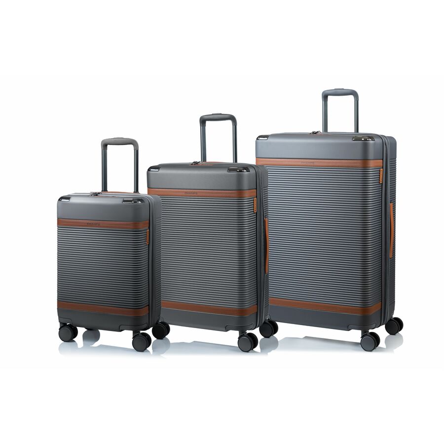 CHAMPS Vintage III Collection - 3-piece Hardside Luggage set - Grey