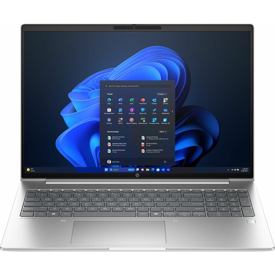HP ProBook 4 G1i 16" Touchscreen Notebook - WUXGA - 60 Hz - Intel Core Ultra 7 255U - 32 GB - 1 TB SSD - English Keyboard - Pike Silver