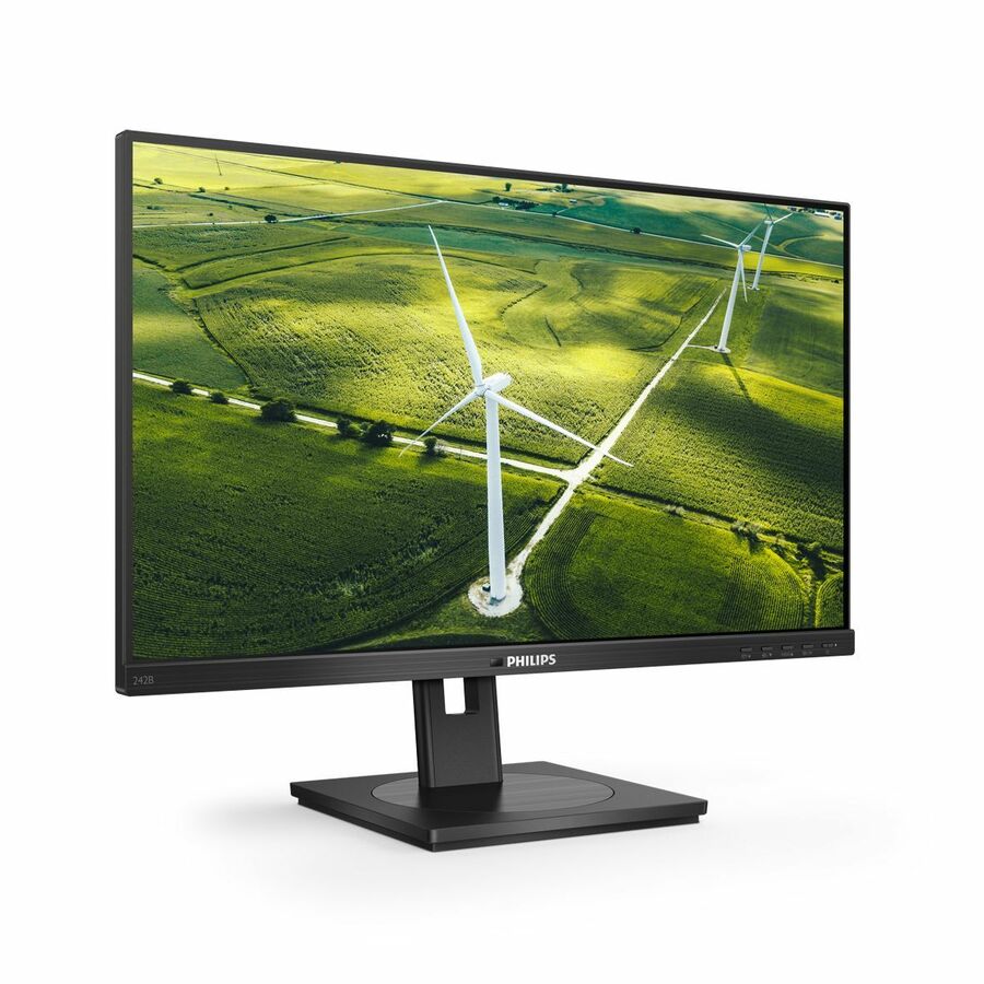 PHILIPS 242B1G - 24 inch Monitor, LED, FHD, VGA, DVI, HDMI, DP, USB-Hub, EPEAT, 4 Year Manufacturer Warranty - 24"