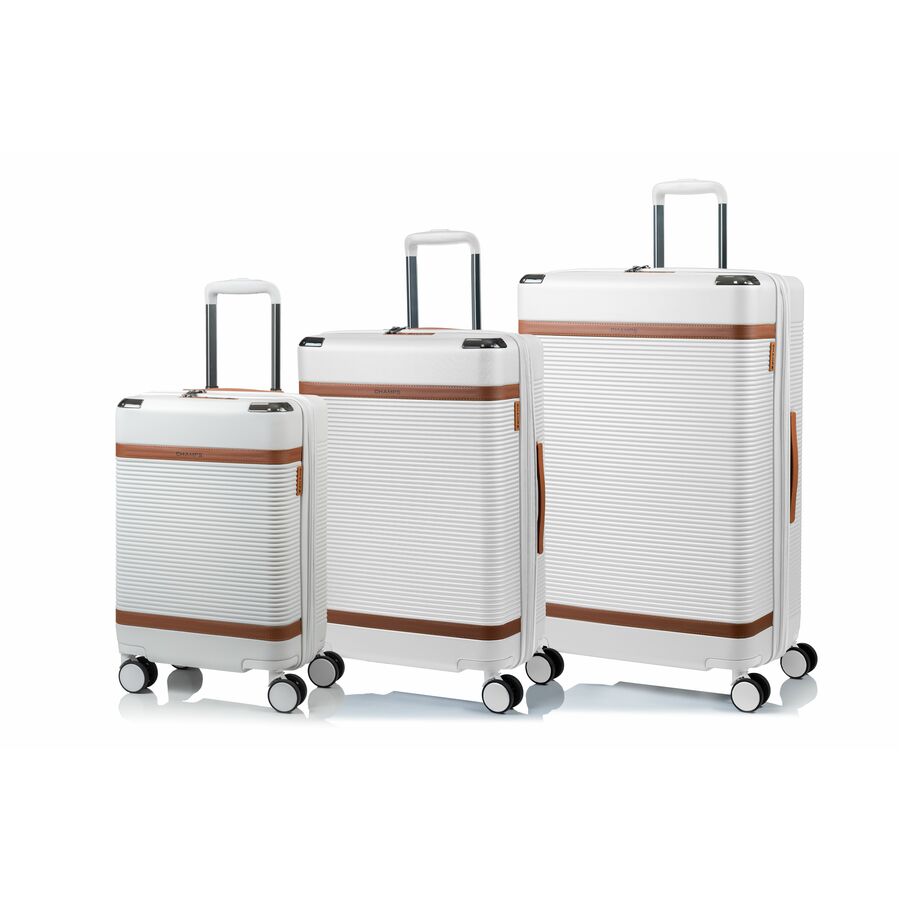 CHAMPS Vintage III Collection - 3-piece Hardside Luggage set - Ivory