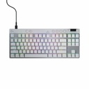 Logitech G PRO X TKL RAPID Tenkeyless Wired Gaming Keyboard With Magnetic Analog Switches, Rapid Trigger Mode, Adjustable Actuation, and Customizable RGB Lighting, Off-white - Cable Connectivity - USB Type C Interface - RGB LED - Media Control Hot Key(s) - Windows 10 - PC - Magnetic Keyswitch - Off White