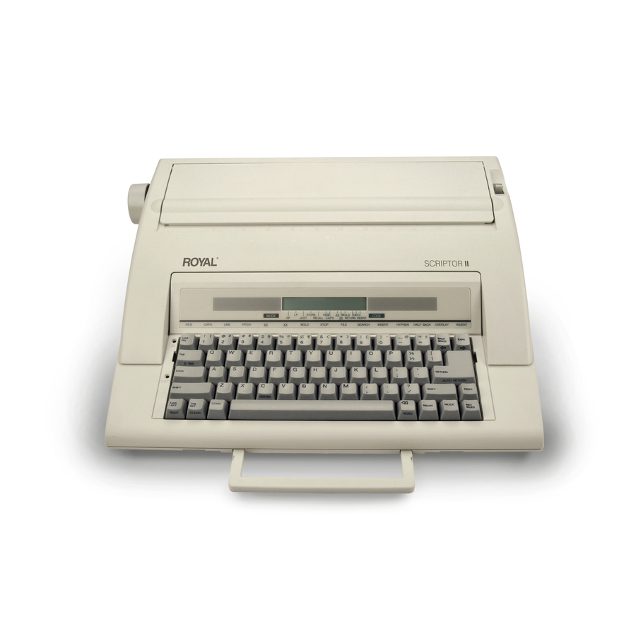Royal Portable Electronic Typewriter With Memory an Display
