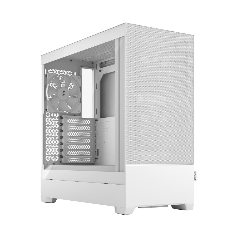Fractal Design Pop Air RGB Computer Case - White - Steel, Tempered Glass - 9 x Bay - 0 - Mini ITX, Mini ATX, ATX Motherboard Supported - 5 x Fan(s) Supported - 2 x External 5.25" Bay - 0 x Internal 3.5" Bay - 4 x Internal 2.5" Bay - 3 x Internal 2.5"/3.5" Bay(s) - 7x Slot(s) - 2 x USB(s) - 1 x Audio In - 1 x Audio Out - Fan Cooler