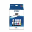 Epson Claria 502 Original Ultra High Yield Inkjet Ink Cartridge - CMYK, Black - 4 Pack