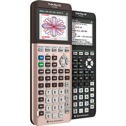 Texas Instruments TI-84 Plus CE Graphing Calculator - 3D Graphing - Clock, Date/Time Display, Impact Resistant Cover, Slide-on Hard Case, Backlit Display, Lightweight, Durable - 2.80" - LCD - 320 x 240 - Battery Powered - Battery Included - 1 - 7.6" Height x 3.4" Width x 0.8" Depth - Blue