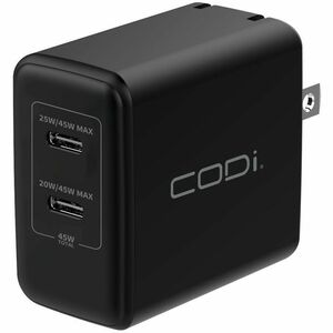 CODi 45W Wall Charger Duel USB-C Charging Ports
