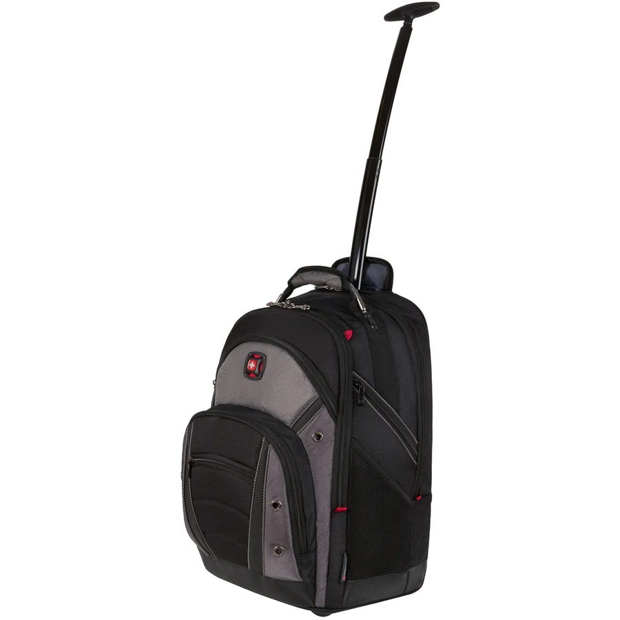 SwissGear Synergy 602683 Carrying Case (Rolling Backpack) for 12.9" to 16" Notebook, Tablet - Black, Gray
