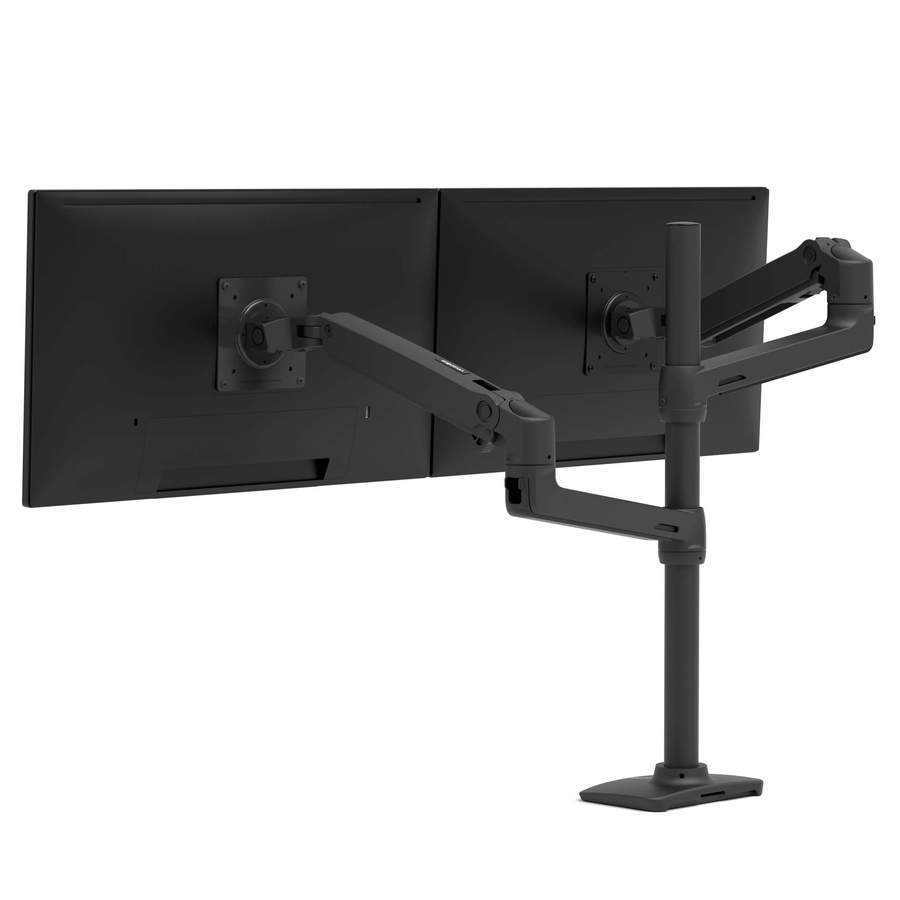Ergotron Desk Mount for Monitor, Display, TV - Matte Black