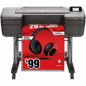 HP Designjet Z6 PostScript Inkjet Large Format Printer - 24" Print Width - Color - 6 Color(s) - 916 ft&#178;/h Color Speed - 2400 x 1200 dpi - USB - Ethernet - Roll Paper, Photo Paper, Fine Art Paper, Adhesive Paper, Bond Paper, Coated Paper, Backlit - Floor Standing Supported