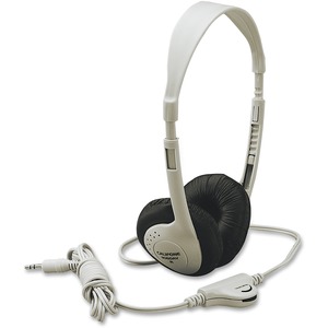 Califone Multimedia Stereo Headphone Wired Beige - Stereo - Mini-phone (3.5mm) - Wired - 25 Ohm - 20 Hz to 20 kHz - Nickel Plated Connector - Over-the-head - Binaural - Supra-aural - 8 ft Cable - Beige - 1