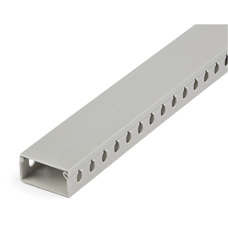 StarTech Cable Management Raceway with Cover 2"(50mm)W x 1"(25mm)H, 6.5ft(2m) length, 3/8"(8mm) Slots, Wall Wire Duct, UL Listed, TAA