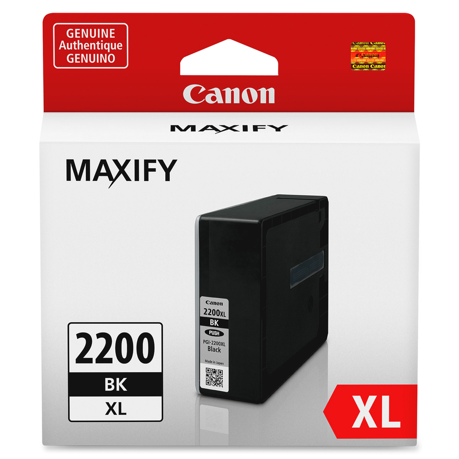 Canon PGI-2200 XL Original Ink Cartridge - Inkjet - High Yield - 2500 Pages - Black - 1 / Pack