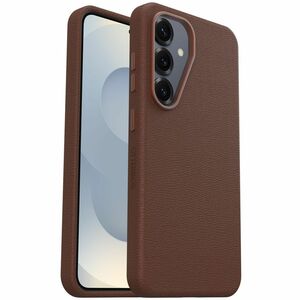 OtterBox Galaxy S25 Case Symmetry Series Cactus Leather - For Samsung Galaxy S25 Smartphone - Rich Adobe (Brown) - Drop Resistant - Cactus Leather, Metal, Felt - Wireless Charging Compatible