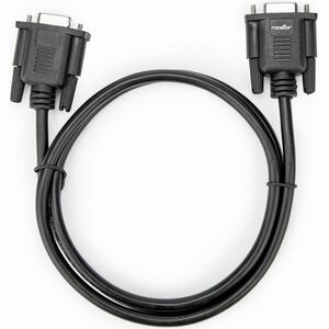 Rocstor 3.2ft Black DB9 RS232 Serial Null Modem Cable F/F