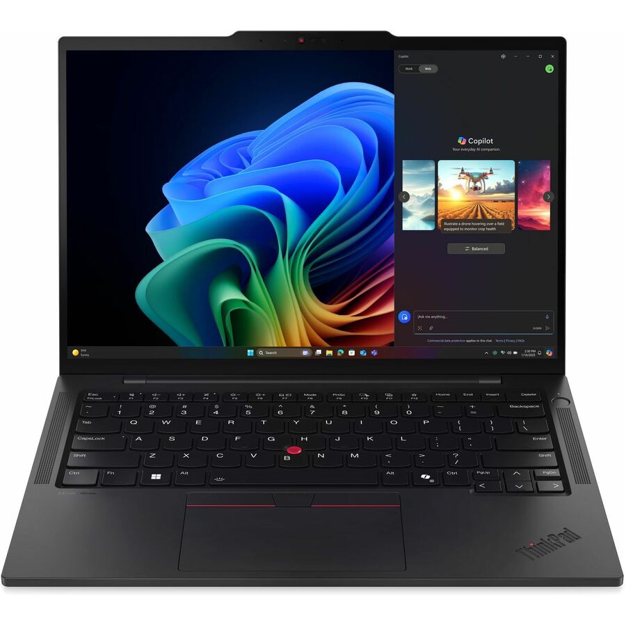 Lenovo ThinkPad T14s Gen 6 21QX000NUS 14" Touchscreen Copilot+ PC Notebook - WUXGA - 60 Hz - Intel Core Ultra 7 268V - 32 GB - 1 TB SSD - English Keyboard - Black