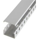 StarTech 2in x 1in Open Slot Wiring Cable Raceway Duct with Cover , Open Slot, Cable raceway, gray, 1.7 m, TAA