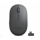 Lenovo X9 Edition Mouse - Blue Optical - Cable/Wireless - Bluetooth/Radio Frequency - 2.40 GHz - Rechargeable - Thunder Gray - USB Type C - 2400 dpi - Scroll Wheel - 5 Button(s) - Symmetrical - 3 Month Battery Run Time Box