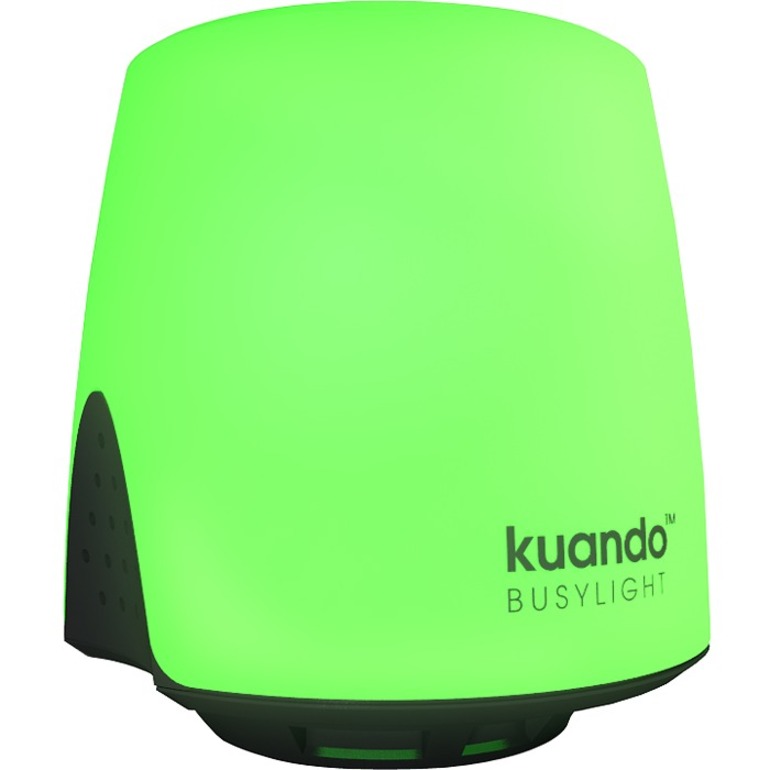 kuando Busylight UC Omega - Presence/Status indicator and Ringer for UC platforms - Displays your presence state to avoid interruptions, Call Alert - Rings and flashes on incoming calls - Missed Conversation notification on some platforms. Magnetic mounting. Dimensions: Round - 1.5 x 1.5 in .