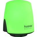kuando Busylight UC Omega - Presence/Status indicator and Ringer for UC platforms - Displays your presence state to avoid interruptions, Call Alert - Rings and flashes on incoming calls - Missed Conversation notification on some platforms. Magnetic mounting. Dimensions: Round - 1.5 x 1.5 in .
