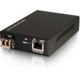 Quiktron Transceiver/Media Converter - 1 x Network (RJ-45) - 1 x LC Ports - DuplexLC Port - Single-mode - Gigabit Ethernet - 10/100/1000Base-T, 1000Base-LX - 10 km - DC - Rack-mountable