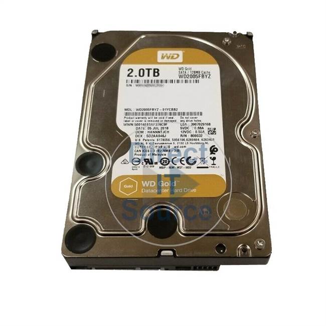 Western Digital 2TB SATA3 Enterprise Hard Drive - Gold - WD2005FBYZ - (D)
