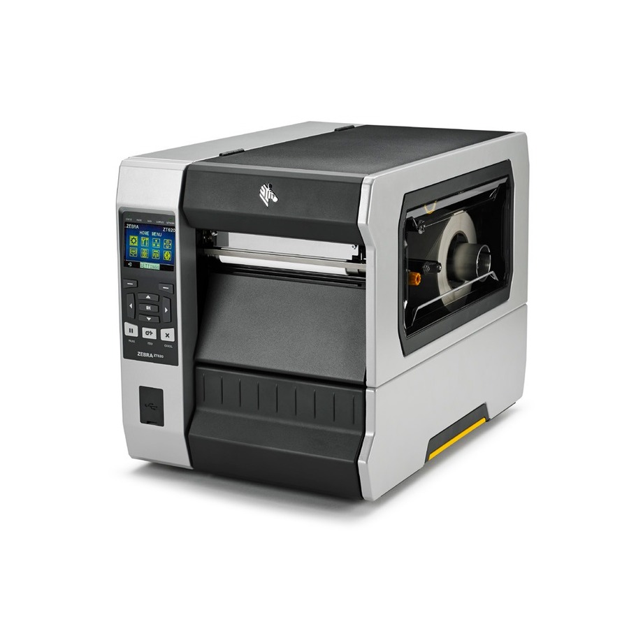 Zebra ZT620 Industrial Direct Thermal/Thermal Transfer Printer - Monochrome - Label Print - USB - Serial - Bluetooth - 100" Print Length - 6.61" Print Width - 12.01 in/s Mono - 300 dpi - 7.01" Label Width