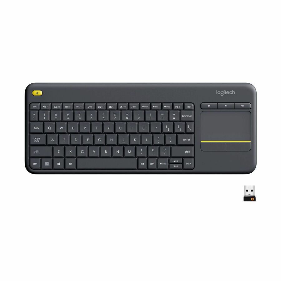 [12LogK400-BLK] Logitech K400 Plus Touchpad Wireless Keyboard
