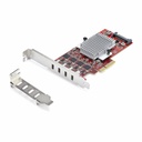 StarTech 4-Port USB Type-C PCIe Card, USB 3.2 10Gbps, USB-C PCI Express Expansion Card, 4x Independent USB Controllers, TAA-Compliant