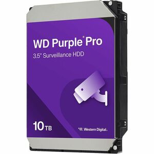 Western Digital Purple Pro WD102PURP 10 TB Hard Drive - 3.5" Internal - SATA (SATA/600) - Conventional Magnetic Recording (CMR) Method - Camera, Cloud Storage, Video Surveillance Systems, Video Recorder Device Supported - 7200rpm - 550 TB TBW - 5 Year Warranty - 20 Pack