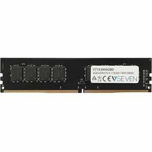 V7 4GB DDR4 SDRAM Memory Module - For Desktop PC - 4 GB - DDR4-2400/PC4-19200 DDR4 SDRAM - 2400 MHz Single-rank Memory - CL17 - TAA Compliant - Non-ECC - Unbuffered - 288-pin - DIMM - 10 Year Warranty