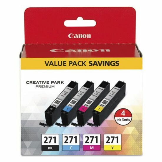 Canon Original Inkjet Ink Cartridge - Cyan, Magenta, Yellow, Black - 4 / Pack