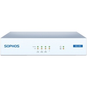 Sophos XG 85W Network Security/Firewall Appliance - 4 Port - 1000Base-T - Gigabit Ethernet - Wireless LAN IEEE 802.11a/b/g/n - 4 x RJ-45 - Rack-mountable, Desktop