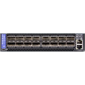 Mellanox Half-Width 16-Port Non-Blocking 100GbE Open Ethernet Switch System - Manageable - 40 Gigabit Ethernet - 40GBase-X - 3 Layer Supported - Modular - Optical Fiber - 1U - Rail-mountable, Rack-mountable