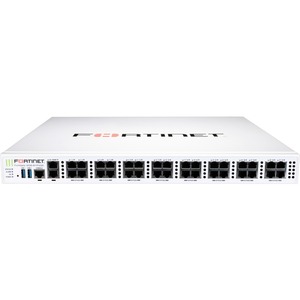 Fortinet FortiGate FG-400E-BYPASS Network Security/Firewall Appliance - 34 Port - 10/100/1000Base-T - Gigabit Ethernet - AES (256-bit), SHA-256 - 500 VPN - 32 x RJ-45 - 5 Year 24x7 FortiCare and FortiGuard UTP - 50 Hz, 60 Hz - 1U - Rack-mountable