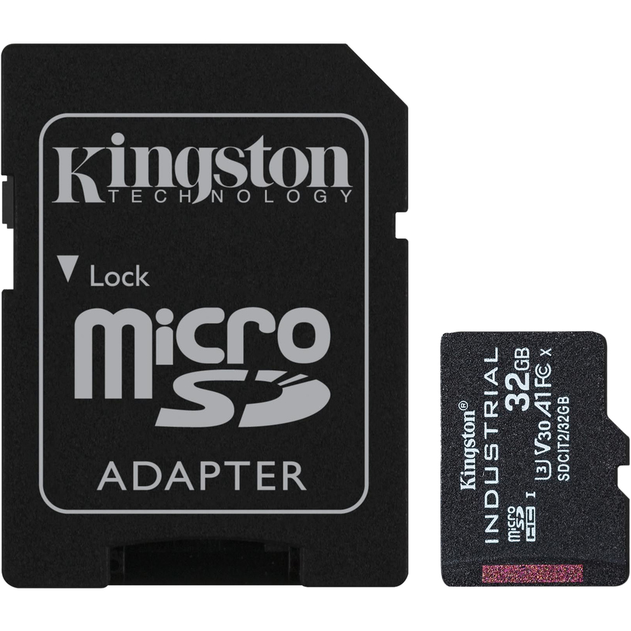 Kingston Industrial SDCIT2 32 GB Class 10/UHS-I (U3) V30 microSDHC - 3 Year Warranty