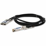 AddOn Dell® DAC-Q56DD-2Q56-2-5M Compatible TAA Compliant 400GBase-CU QSFP-DD 400G to 2xQSFP56 200G PAM-4 Direct Attach Cable (Passive Twinax, 2.5m)