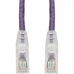 AddOn 7ft Purple CAT 6 PVC Ethernet Cable Snagless Clear-Claw RJ-45 M/M