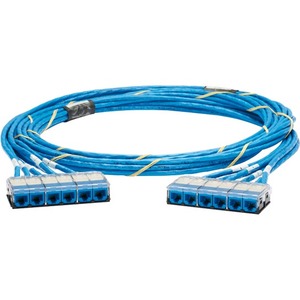 Panduit Category 6, UTP Riser Blue Cable with Blue Cassette to Blue Cassette - 45 ft Category 6 Network Cable for Network Device - First End: 6 x RJ-45 - Female - Second End: 6 x RJ-45 - Female - Trunk Cable - Riser - Blue