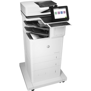 HP LaserJet Enterprise M635z Laser Multifunction Printer - Monochrome - Copier/Fax/Printer/Scanner - 65 ppm Mono Print - 1200 x 1200 dpi Print - Automatic Duplex Print - Up to 300000 Pages Monthly - 3200 sheets Input - Color Scanner - 600 dpi Optical Scan - Monochrome Fax - Gigabit Ethernet - USB - For Plain Paper Print
