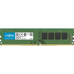 Micron 8GB DDR4 SDRAM Memory Module - 8 GB (1 x 8GB) - DDR4-2400/PC4-19200 DDR4 SDRAM - 2400 MHz - CL17 - 1.20 V - Non-ECC - Unbuffered - 288-pin - DIMM