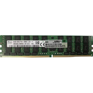 HPE 64GB DDR4 SDRAM Memory Module - For Server - 64 GB (1 x 64GB) - DDR4-2666/PC4-21300 DDR4 SDRAM - 2666 MHz - CL19 - 1.20 V - ECC - Registered - 288-pin - LRDIMM