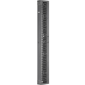 Panduit Cable Manager - Cable Manager - Black - Steel, Acrylonitrile Butadiene Styrene (ABS) - 1 Pack