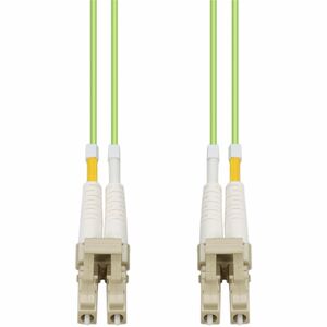 AddOn 20m LC to LC Lime Green OM5 Duplex OFNR (Riser-Rated) Fiber Patch Cable