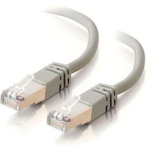 C2G 100 ft Cat5e Molded Shielded Network Patch Cable - Gray