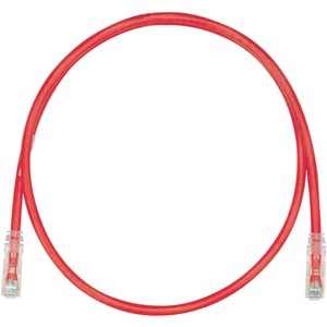 Panduit Cat.6 U/UTP Patch Network Cable - 15 ft Category 6 Network Cable for Network Device, VoIP Device - First End: 1 x RJ-45 Network - Male - Second End: 1 x RJ-45 Network - Male - 155 Mbit/s - Patch Cable - Red - 1