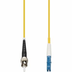 AddOn 3m ST to LC Yellow OS2 Simplex OFNP (Plenum-Rated) SMF Fiber Patch Cable