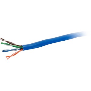 C2G 1000ft Cat6 Bulk Ethernet Cable - Riser CMR-Rated, UTP - Blue