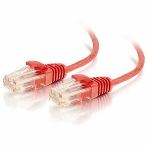 Quiktron Q-Series 28 AWG CAT6 Patch Cable, Red, 8 FT