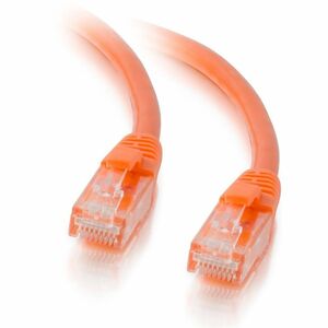 Quiktron Q-Series Patch Cords, Cat5e, Booted, Orange, 4 ft