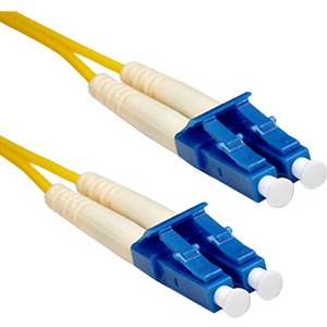 ENET Fiber Optic Duplex Network Cable - 30 ft Fiber Optic Network Cable for Network Device - First End: 2 x LC Network - Male - Second End: 2 x LC Network - Male - 9/125 &micro;m - Yellow